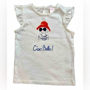 Janie and jack girl’s Ciao Bella Top size 4